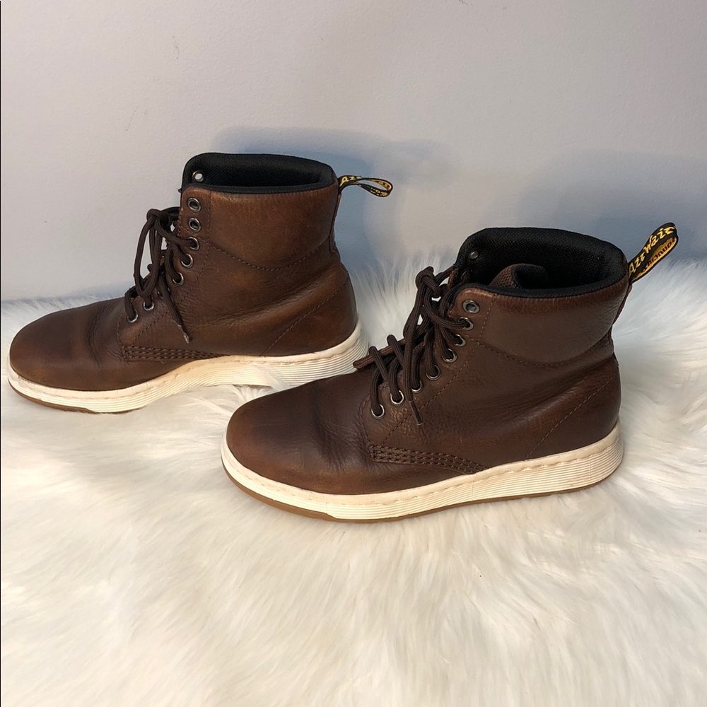 Dr Martens Rigal Leather Mid Boots AirWair Brown. M-5 L-6